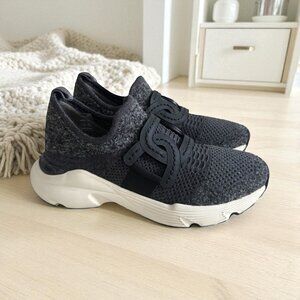 TODS Womens Kate Gray Wool Blend Sneakers Size 36.5